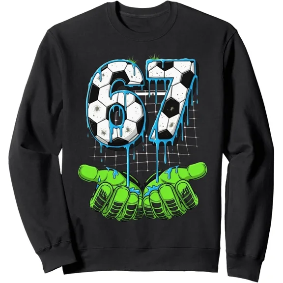 Arvy Soccer 67 Six Seven Gen Alpha Drip Fun Unisex Crewneck Sweatshirt