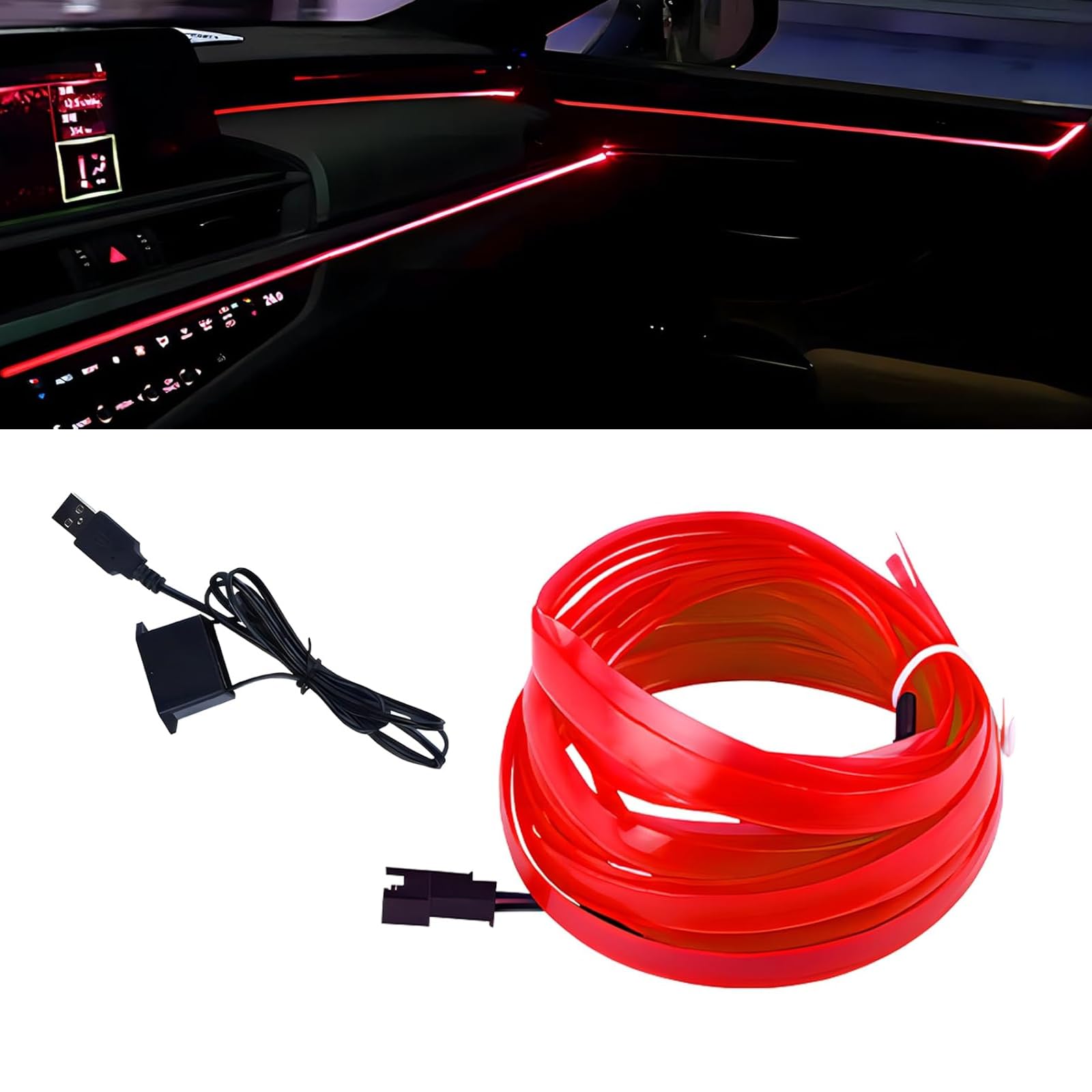 Arwrilt Interior Car LED SSF20 Strip Lights, 5V USB Car Ambient ...