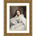 thumbnail image 1 of Ary Scheffer 13x18 Gold Ornate Wood Frame and Double Matted Museum Art Print Titled - Portrait of Sophie Marin, Widow of Lieutenant General Baudrand, 1 of 4