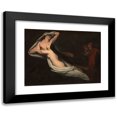 thumbnail image 1 of Ary Scheffer 14x11 Black Modern Framed Museum Art Print Titled - Dante and Virgil Meeting the Shades of Francesca Da Rimini and Paolo (1851), 1 of 5