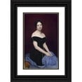 thumbnail image 1 of Ary Scheffer 16x24 Black Ornate Framed Double Matted Museum Art Print Titled: Portrait of Madame Edouard Caillard (1842), 1 of 5