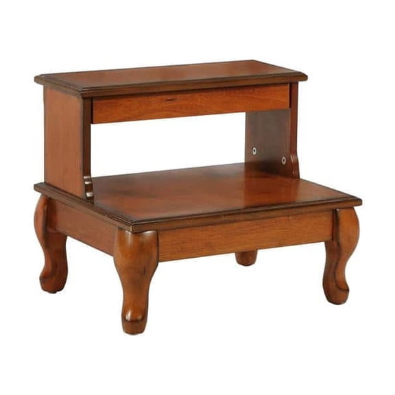 Arya Antique Cherry Bed steps w drawer