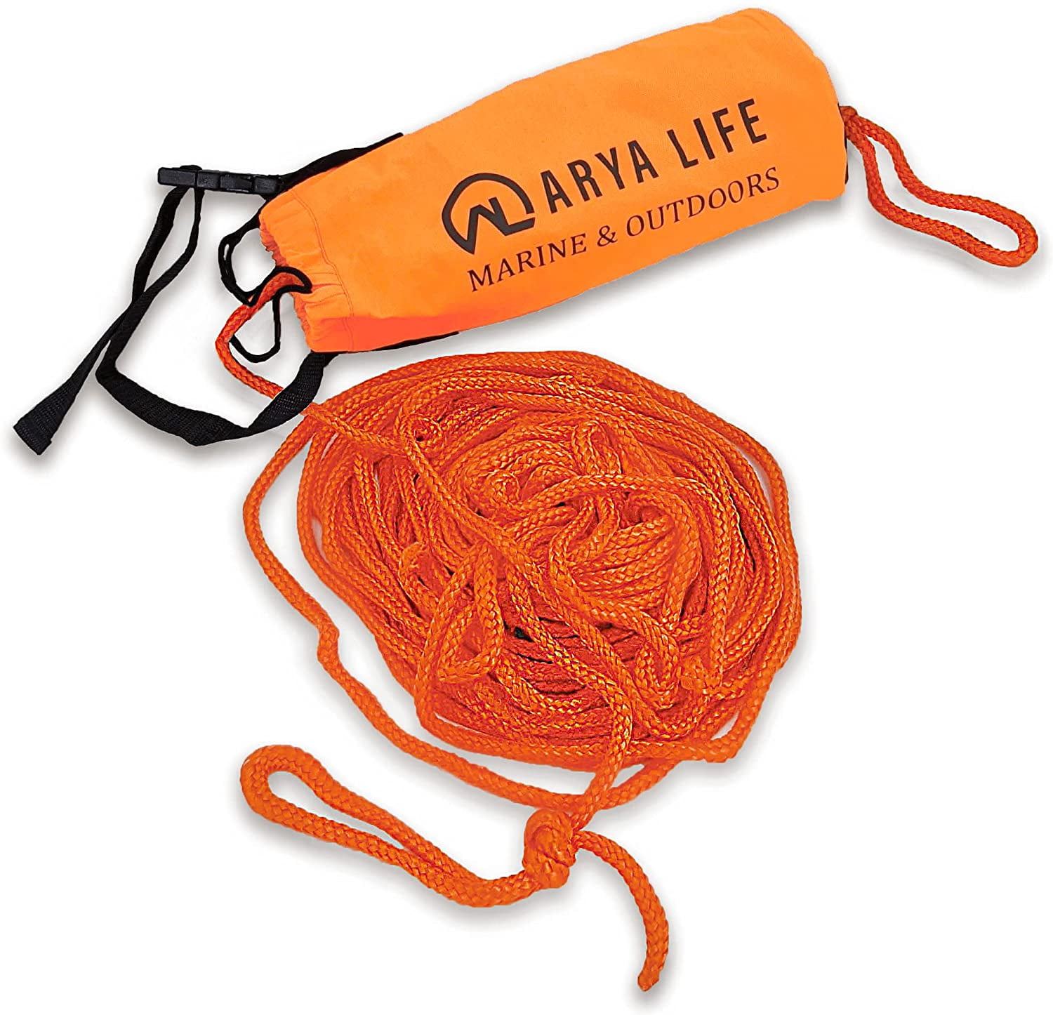 Arya Life Throw Rope Rescue Bag with 70ft of Marine Rope. Throwable Rescue Ropes for Kayaking