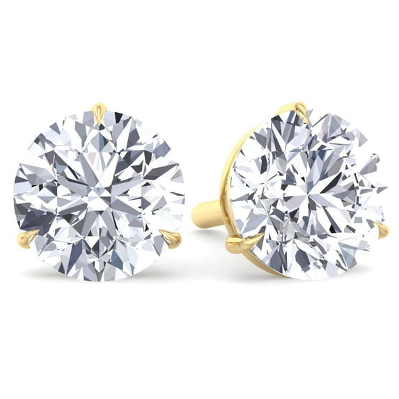 Arya - Martini Set Round Diamond Studs