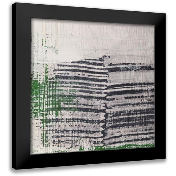 Aryai, Sia 12x12 Black Modern Framed Museum Art Print Titled - Amaze VIII