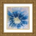 thumbnail image 1 of Aryai, Sia 12x12 Gold Ornate Wood Framed with Double Matting Museum Art Print Titled - Blossom Blue III, 1 of 4