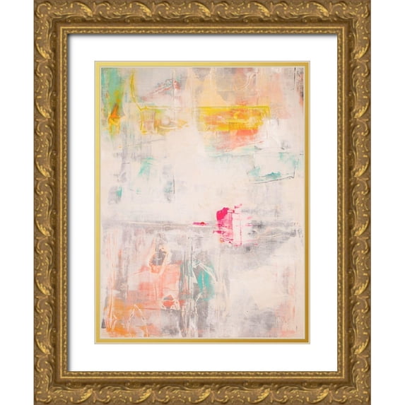 Aryai, Sia 15x18 Gold Ornate Wood Framed with Double Matting Museum Art Print Titled - Mosaic II
