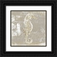 thumbnail image 1 of Aryai, Sia 20x20 Black Ornate Wood Framed with Double Matting Museum Art Print Titled - Aqua Marine V, 1 of 4