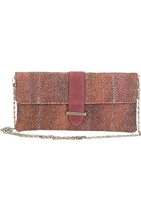 Chic Tweed Chain Strap Clutch Style Womens Handbag