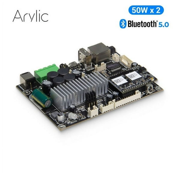 Arylic Up2Stream Amp V4 Wireless Audio Amplifier Board 50W*2 Sound Amplifier Multiroom Wireless Streaming Stereo DAC Decod Audio Receiv