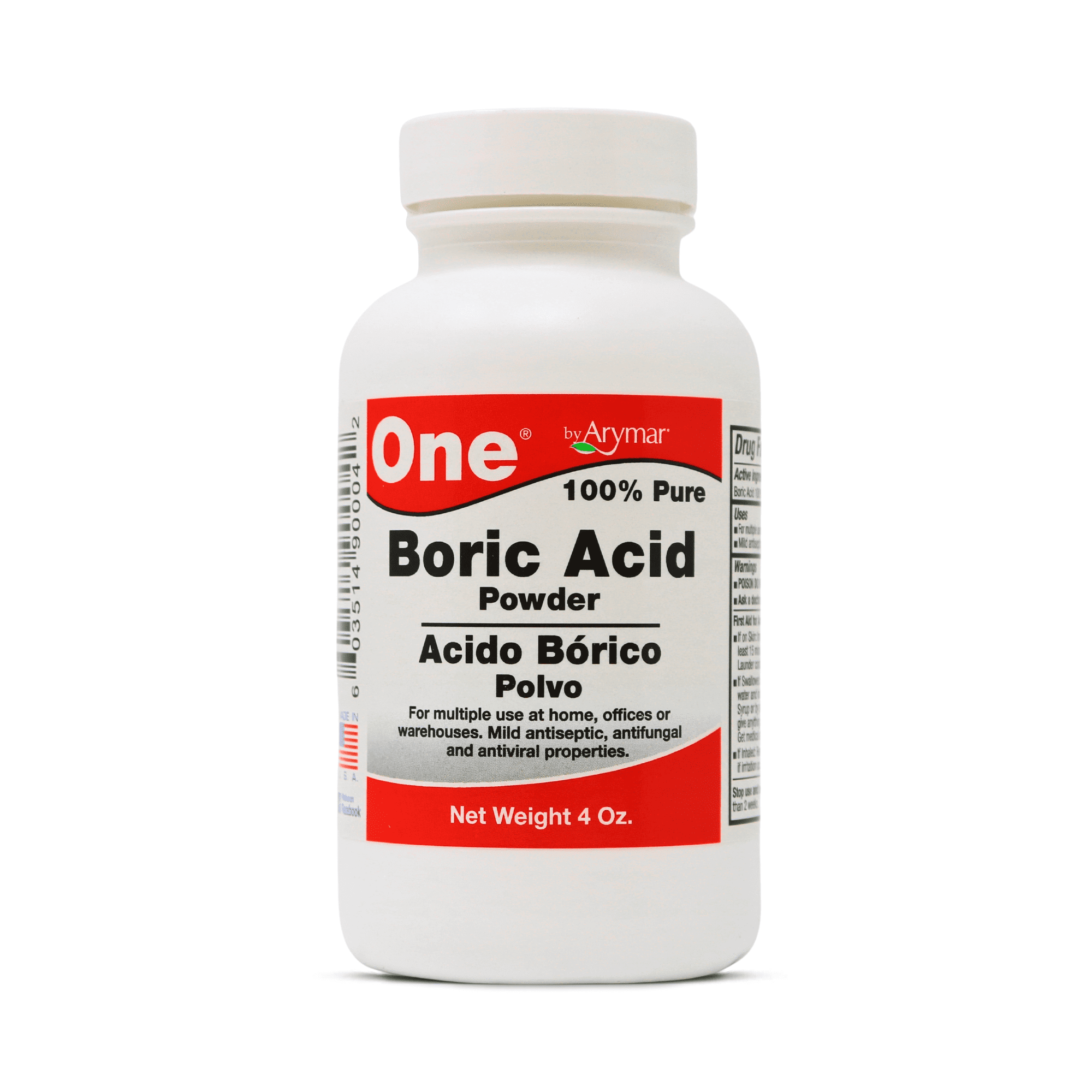 Arymar Boric Powder Granulated, Multipurpose Household Cleaner and Freshener, Pure Granular Formula, Versatile Use, Made in the USA (4, Ounces)