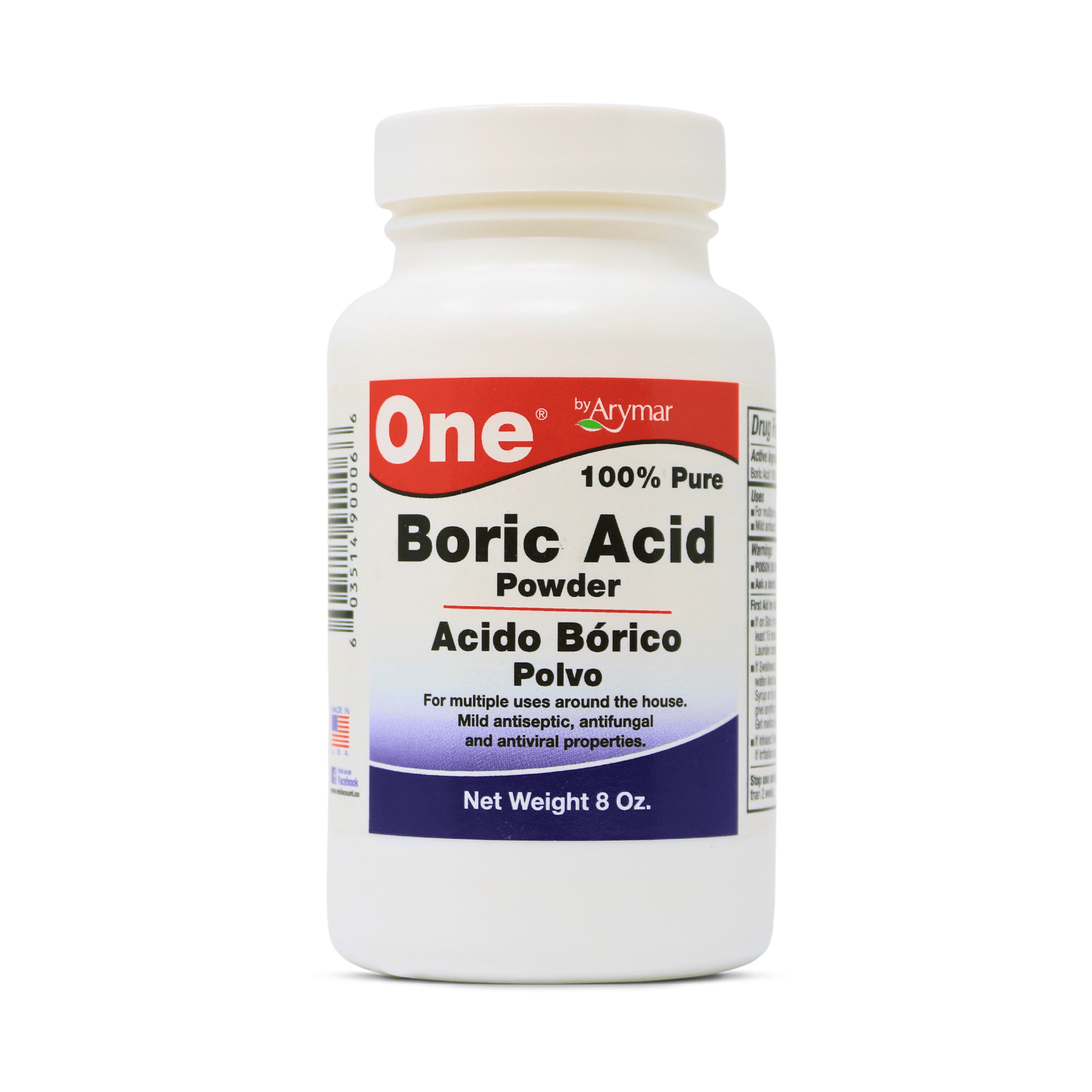 Arymar Boric Powder Granulated, Multipurpose Household Cleaner and Freshener, Pure Granular Formula, Versatile Use, Made in the USA (8, Ounces)