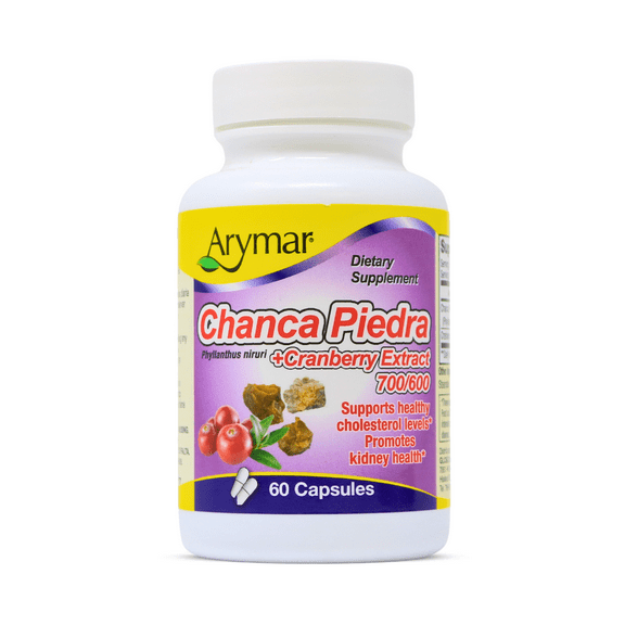 Arymar Chanca Piedra & Cranberry Extract, Natural Stonebreaker, Kidney Care 60 Caps