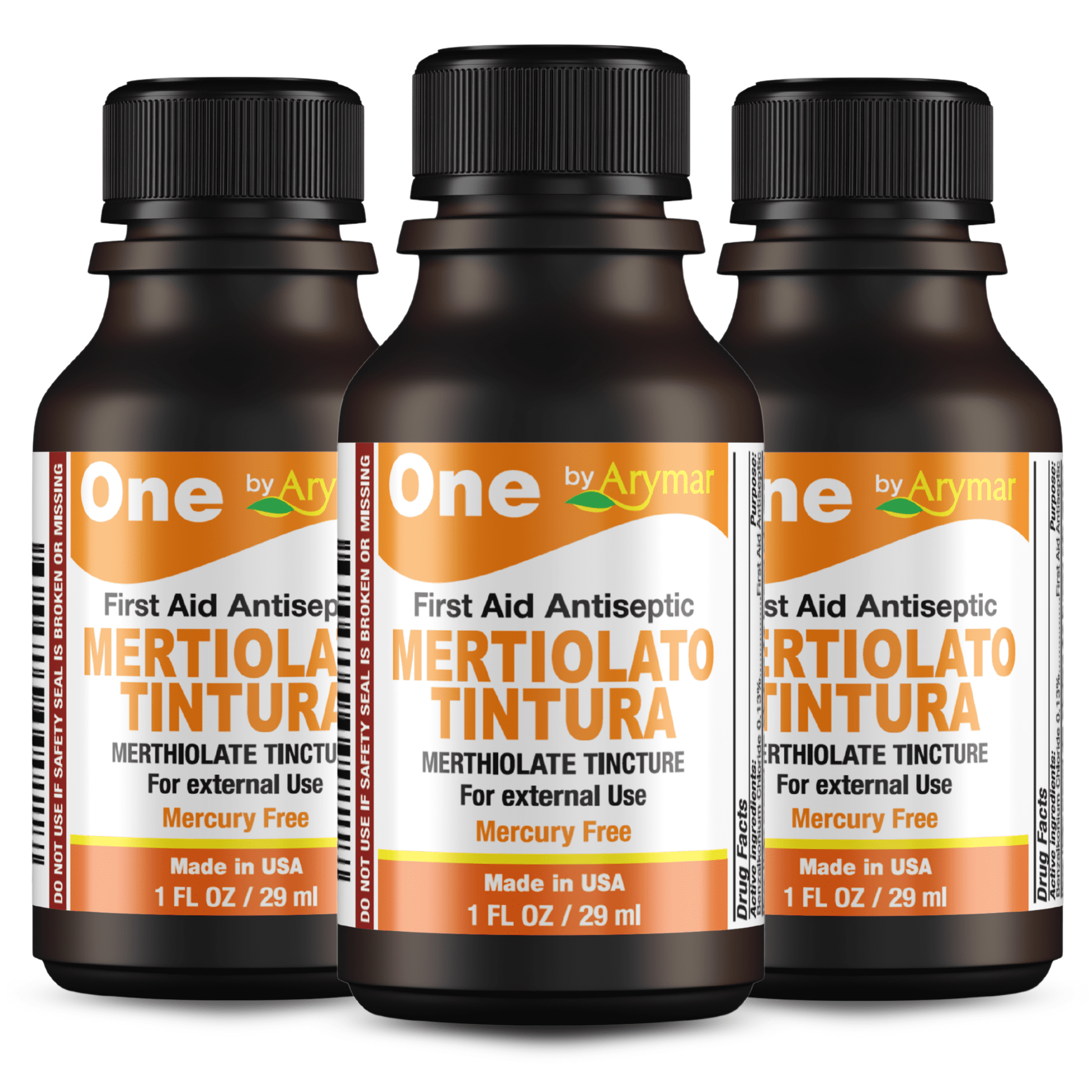 Arymar Mertiolato Tintura – First Aid Antiseptic for Wounds, 1 fl