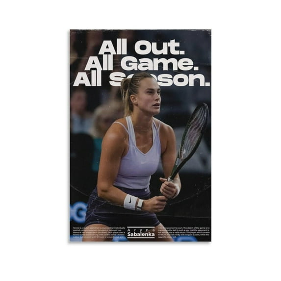 Aryna Sabalenka Tennis Player Poster (12) Poster Decorative Painting Canvas Wall Art Living Room Posters Bedroom Painting