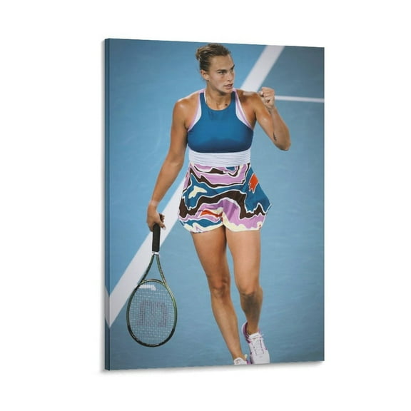 Aryna Sabalenka Tennis Poster (1) Artworks Canvas Poster Room Aesthetic Wall Art Prints Home Modern Decor Gifts 16x24inch(40x60cm)