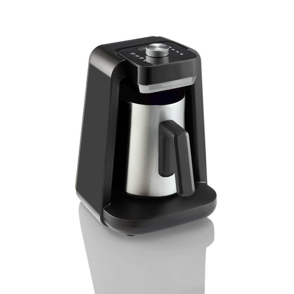 Arzum Okka Rich Spin Pro Turkish Coffee and Hot Beverage Maker, Velvetiser, Milk Frother, 120V, 5 Cups, Stainless Steel Cooking Pot