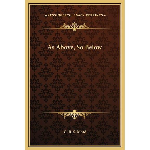 As Above, So Below, (Hardcover)