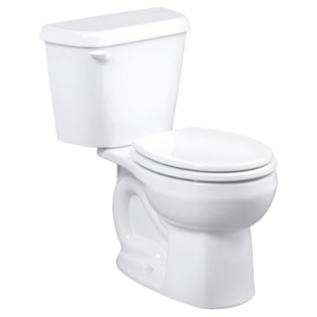 White Round Two-Piece High Efficiency Toilet