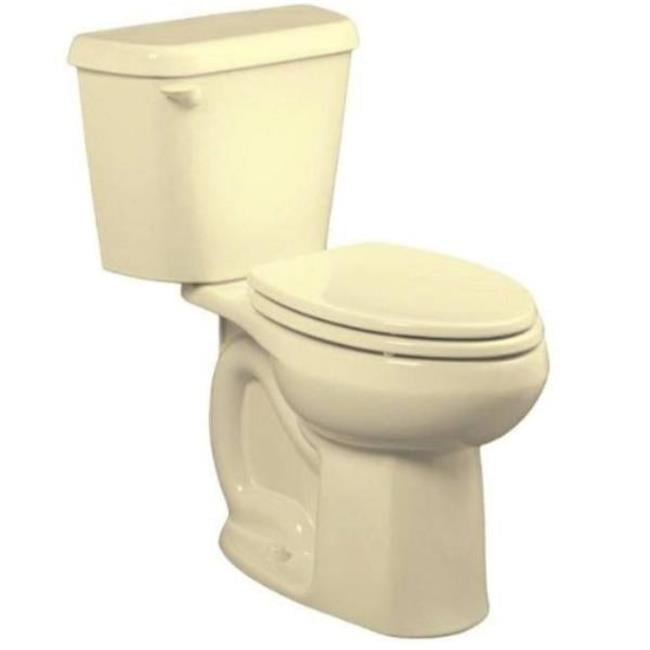 Bone Round Two-Piece High Efficiency Toilet with Plastic Seat