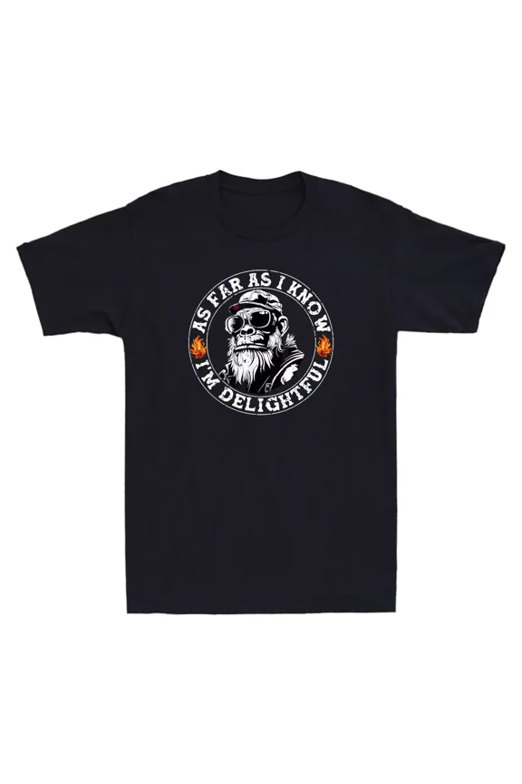 As Far As I Know I'm Delightful Funny Monkey Animal Graphic Unisex T-Shirt