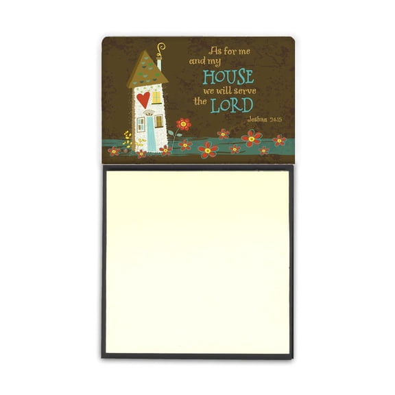 As For Me And My House Sticky Note Holder