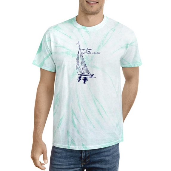 As Free As The Ocean Tie Dye Cyclone Men -Image by Shutterstock, Male Medium