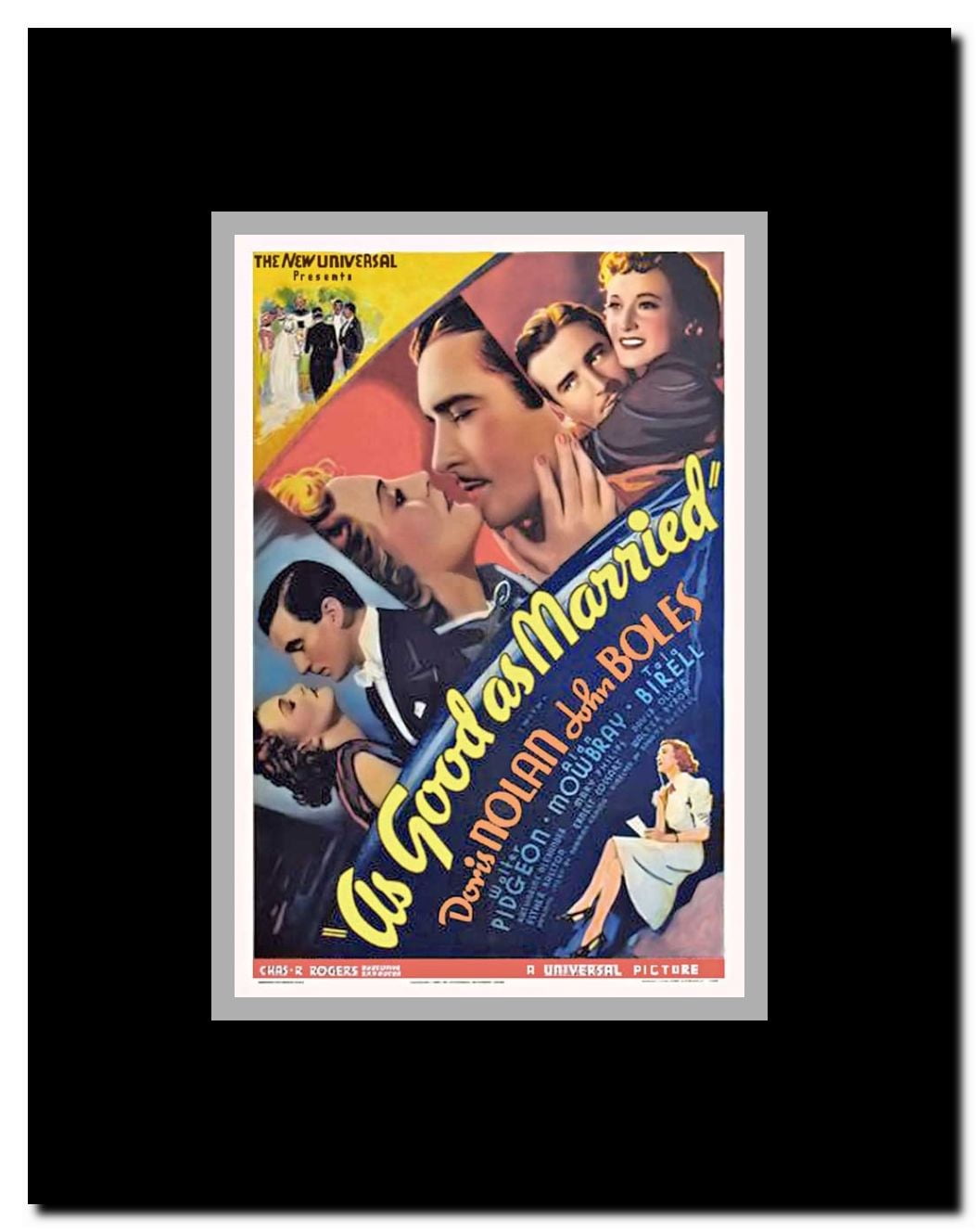 As Good as Married Framed Movie Poster