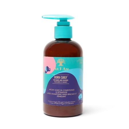 As I Am Born Curly Argan Leave-In Conditioner & Detangler - 8 ounce