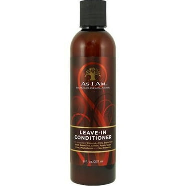 As I Am Classic Coconut Leave-In Conditioner 8 fl. oz., All Hair Type, Moisturizing, Unisex