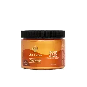 As I Am Curl Color - Bold Gold - 6 ounce - Color & Curling Gel - Temporary Color - Medium Hold - Vegan & Cruelty Free