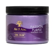 As I Am Curl Color Gel   Passion Purple Temporary Hair Color with Medium Hold for Curly, Wavy & Coily Hair   6 oz