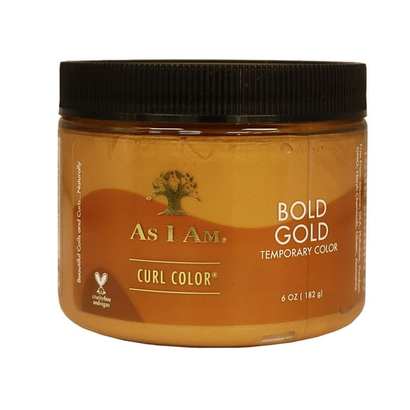 As I Am Curl Color Temporary Color Gel, Bold Gold, 6 oz