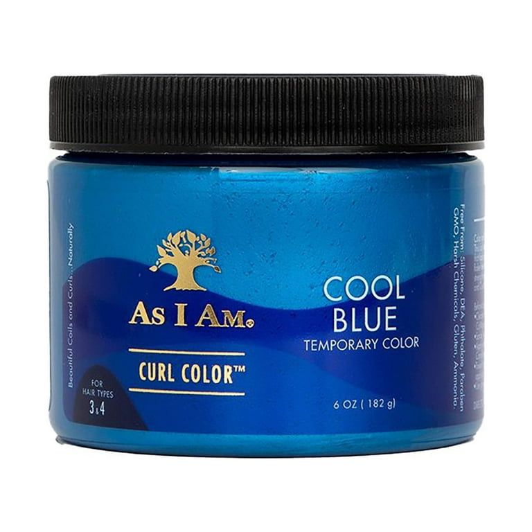 As I Am Curl Color™ Temporary Color Gel Damage-Free - Cool Blue, Unisex, 6  oz with JBCO and Ceramides