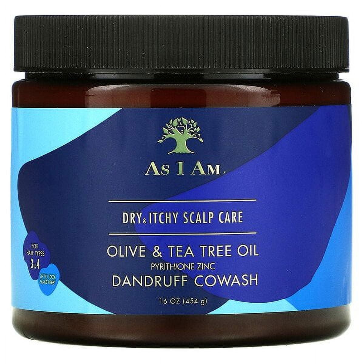 As I Am, Dandruff Cowash, Olive & Tea Tree Oil, 16 oz (454 g) Pack of 2