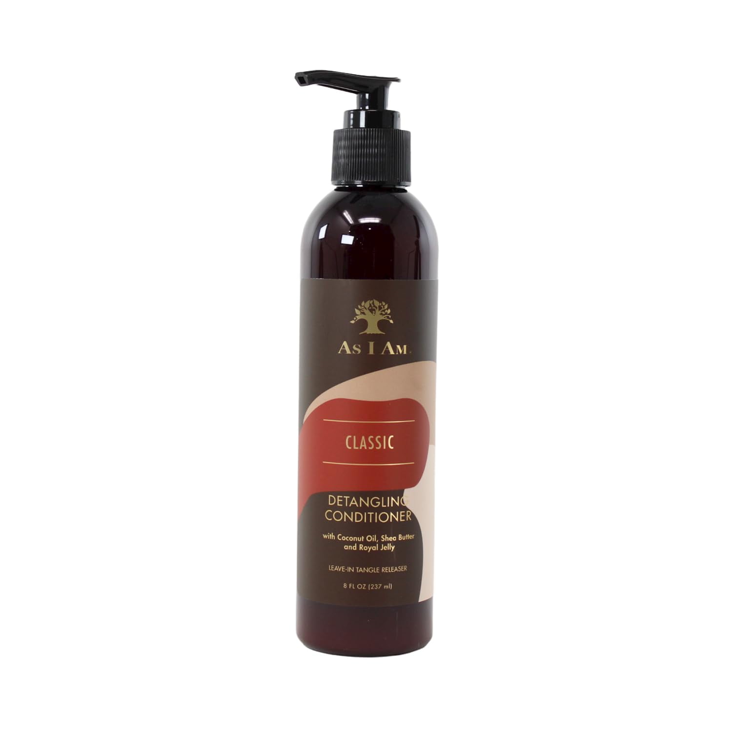 As I Am Detangling Conditioner Leave-in Tangle Releaser With Coconut Oil, Shea Butter And Royal Gelly, 8 oz, 3 Pack