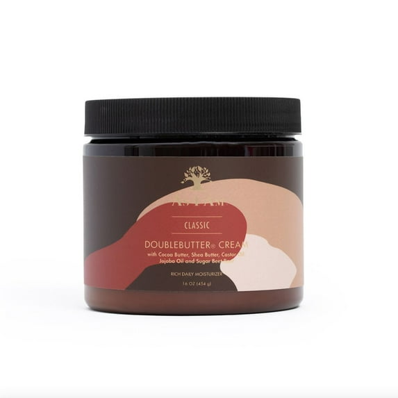 As I Am Coconut Double Butter Cream Moisturizing Cream for Dry Curls and Coils Softness and Shine 16 oz with Shea Butter, Castor Oil and Cocoa Butter