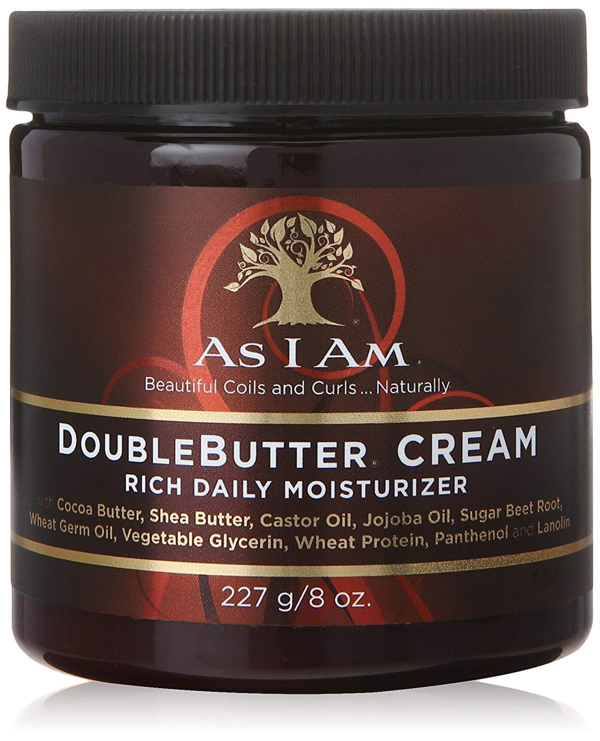 As I Am Double Butter Cream Beautiful Coils & Curls Daily Moisturize, 8oz