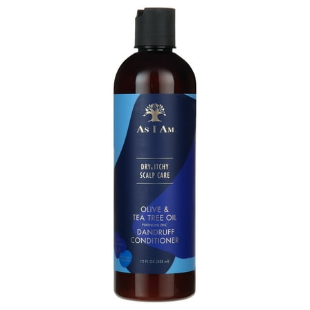 As I Am Dry & Itchy Scalp Care Conditioner with  Olive & Tea Tree Oil, 12 fl oz., Moisturizing, Unisex