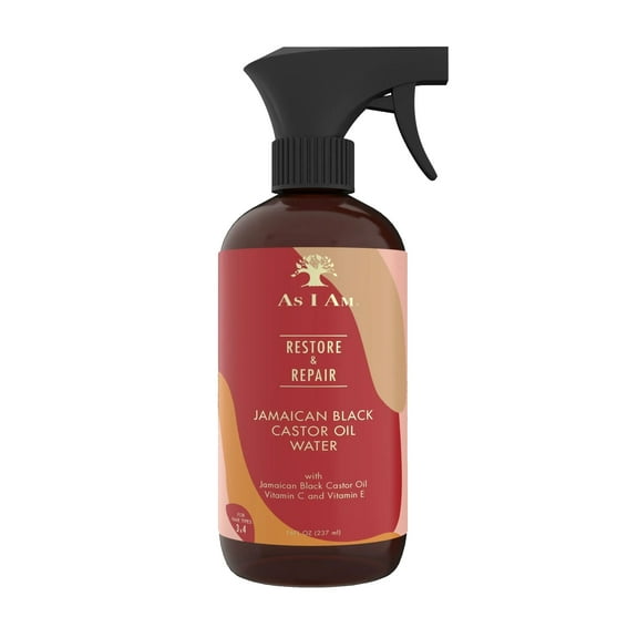 As I Am Restore Repair Jamaican Black Castor Oil Water, 16 Oz.