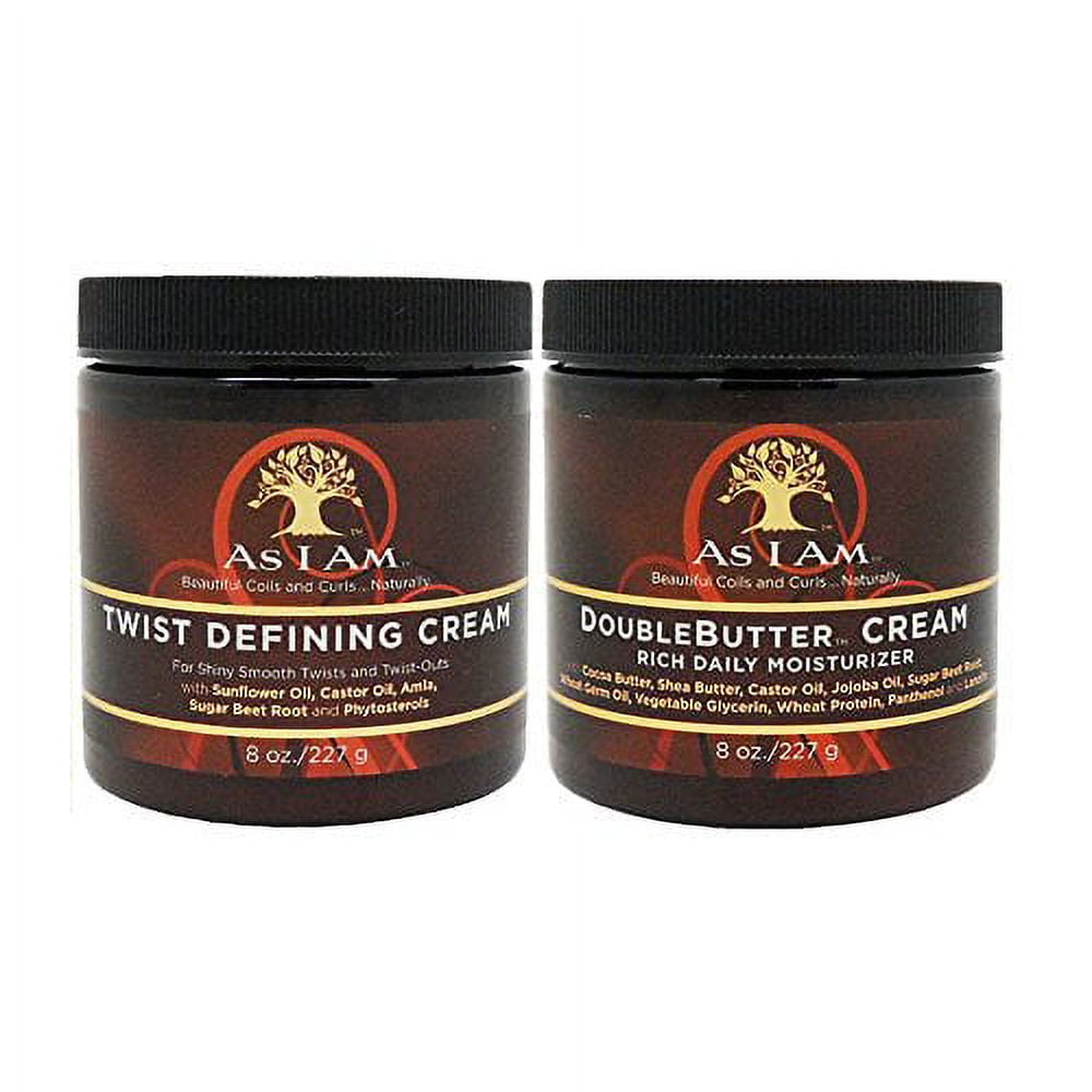 As I Am Double Butter Cream Review As I Am Twist Defining Cream & Double Butter Cream 8oz "Set" - Walmart.com