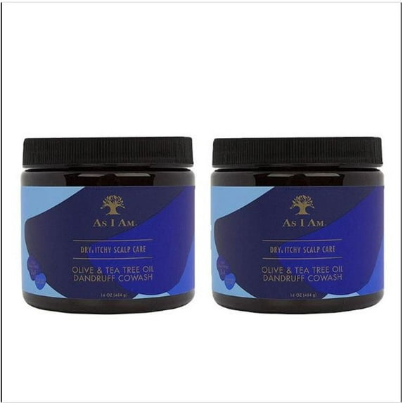 As I am Dry & Itchy Scalp Care Tea Tree Oil Co-wash, 16 Oz.,2 packs