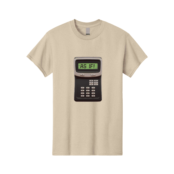 As-If-Calculator Mens Graphic Tee, 100% Cotton, Casual Summer Wear BAA142