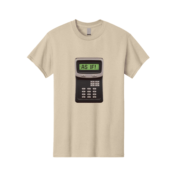 As-If-Calculator Mens Graphic Tee, 100% Cotton, Casual Summer Wear BAA142