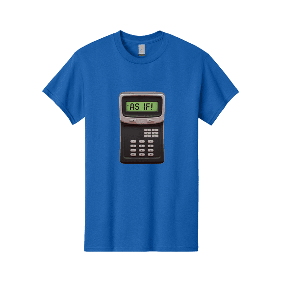 As-If-Calculator Mens Graphic Tee, 100% Cotton, Casual Summer Wear BAA142