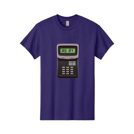 As-If-Calculator Mens Graphic Tee, 100% Cotton, Casual Summer Wear BAA142