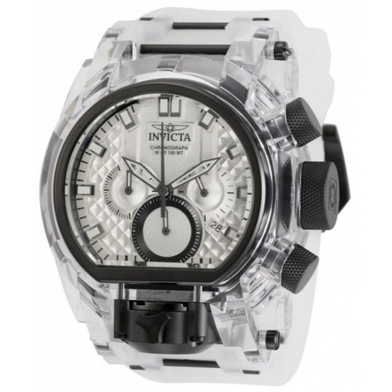 "As Is" Invicta Men's 52mm Bolt Zeus Magnum Anatomic Quartz Chronograph Dual Movement Strap Watch