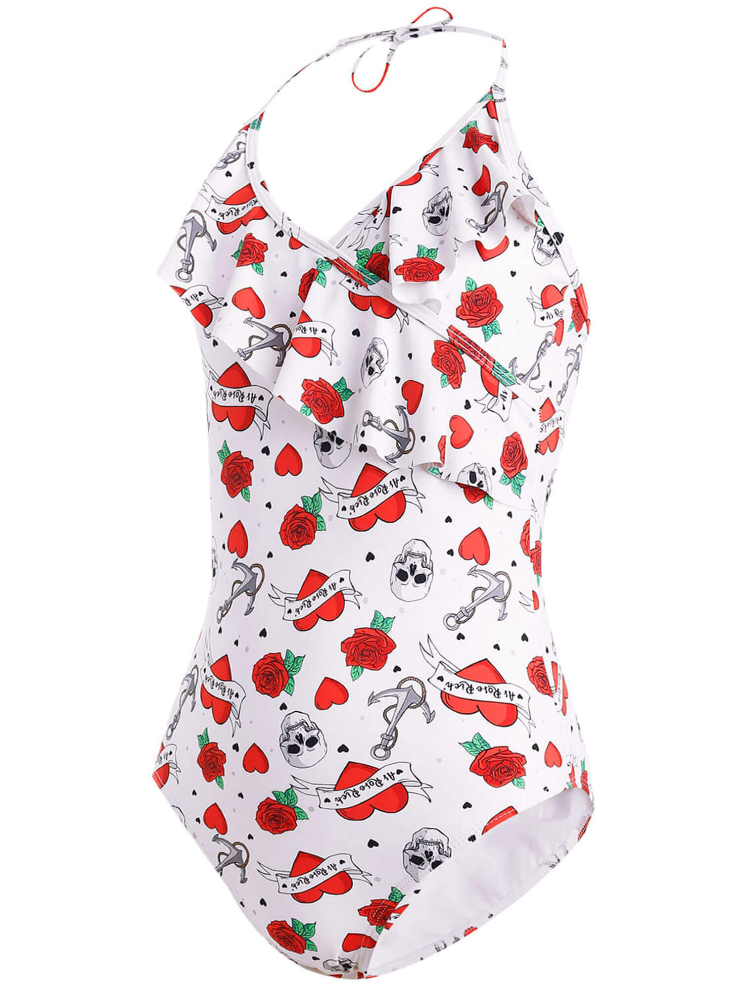 As Rose Rich Girls Swimsuit Ruffle One Piece Bathing Suits UPF50+, 78