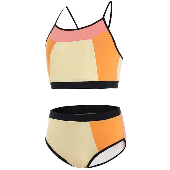 As Rose Rich Girls Swimsuits Beach Bathing Suits 2 Piece Bikini Swimwear, 14