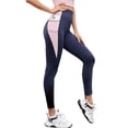 thumbnail image 1 of As Rose Rich Women Workout Leggings 2 Side Pockets 7/8 Length Yoga Pants Swim Tights, XL, 1 of 10